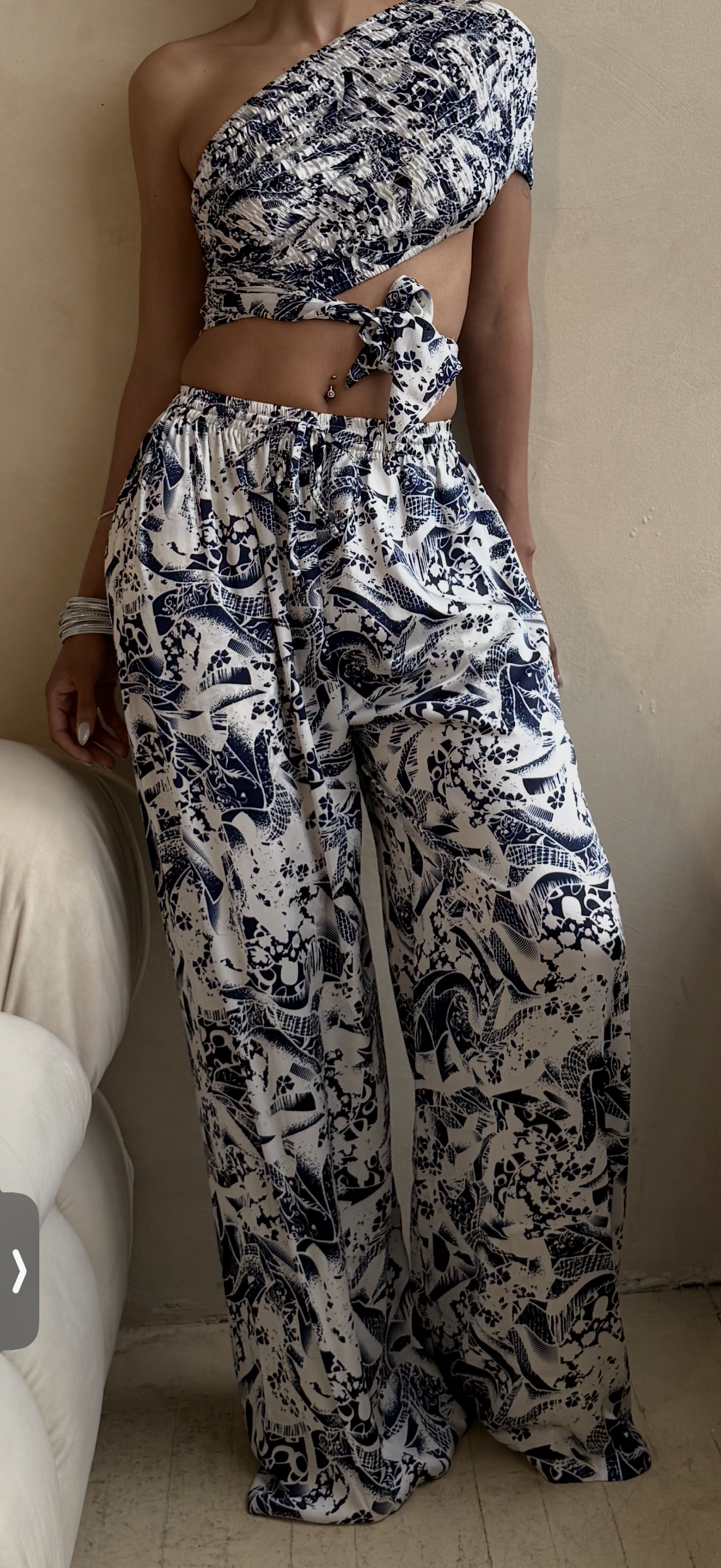 JET SET - TIKI PRINT BLUE