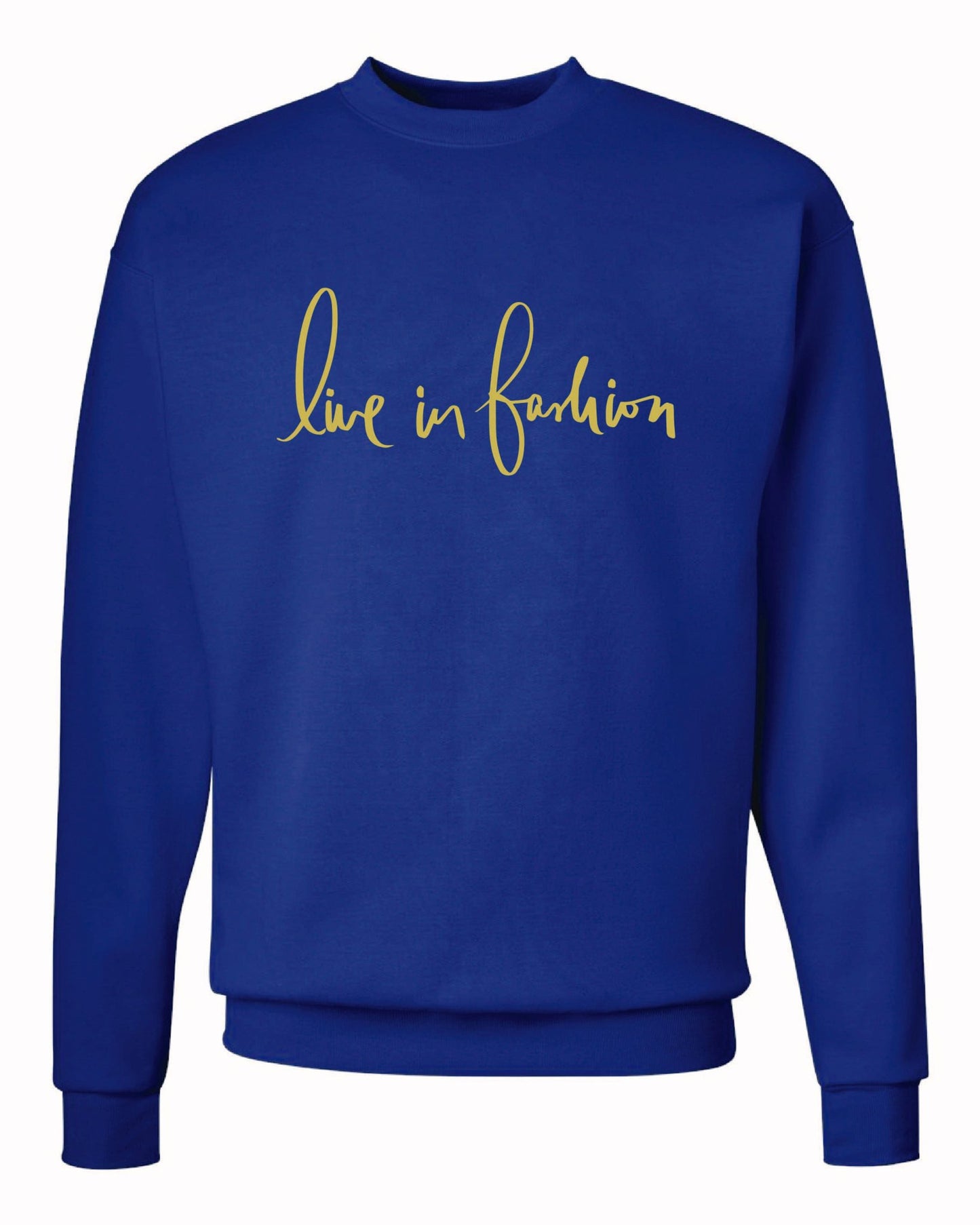 LIF GOLD FOIL SWEATSHIRT - ROYAL BLUE