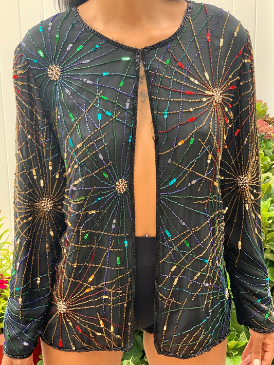 VINTAGE FIREWORKS COLORFUL JACKET