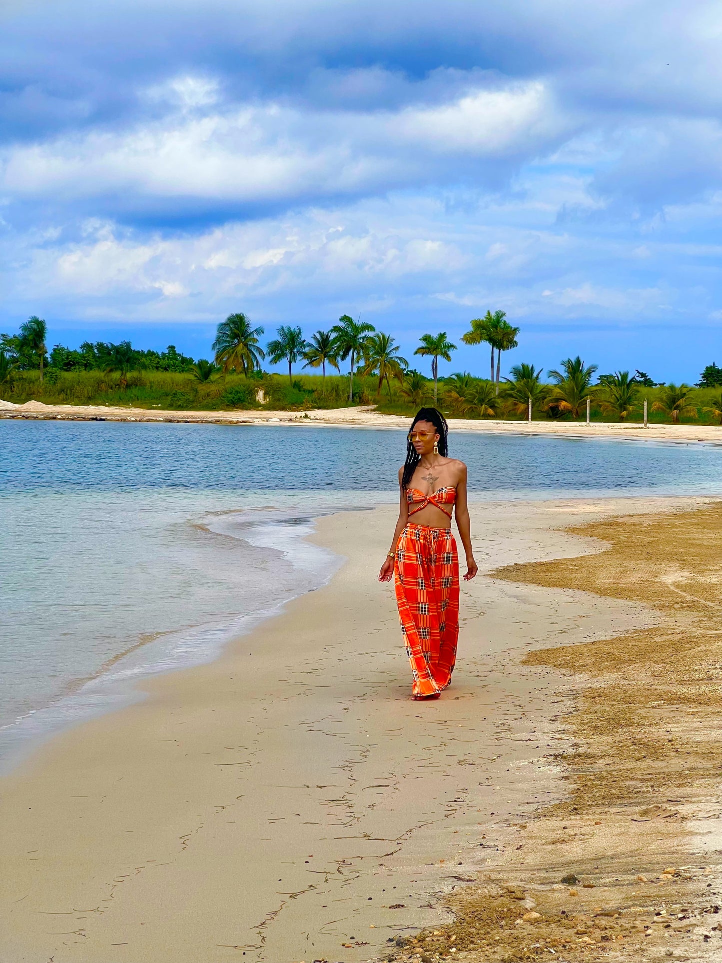 JET SET - BONFIRE PRINT ORANGE