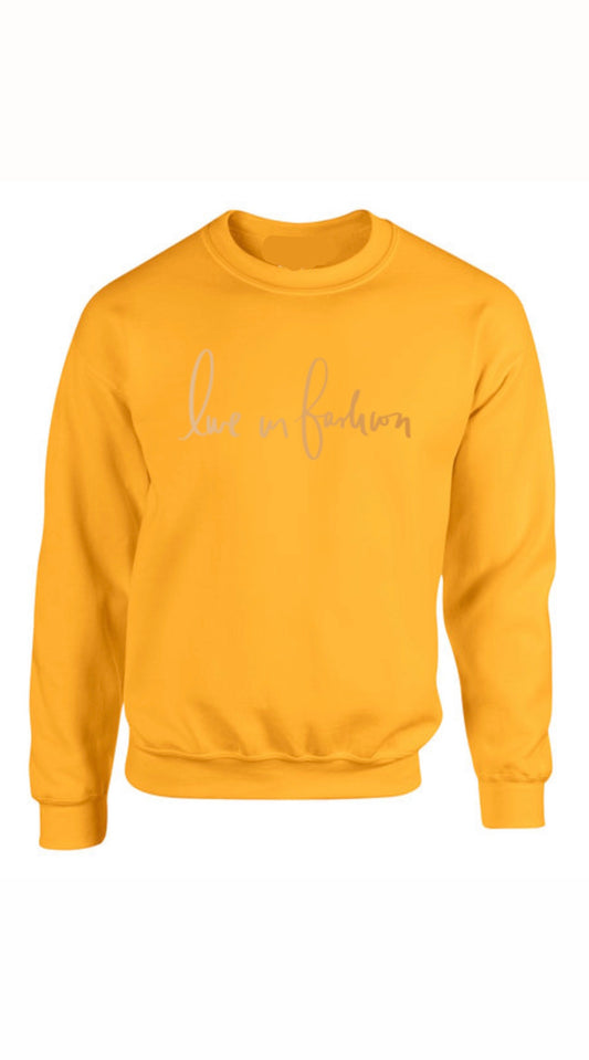 LIF GOLD FOIL SWEATSHIRT - GOLDEN