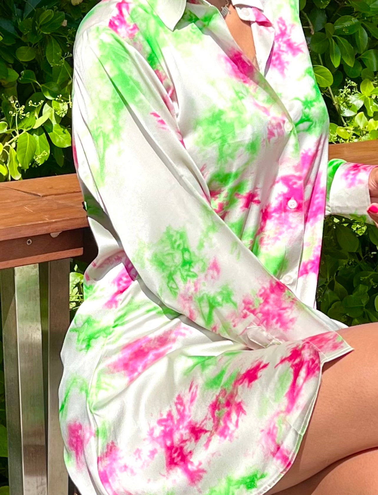 ELITE SHIRT DRESS - TROPICAL BREEZE PRINT