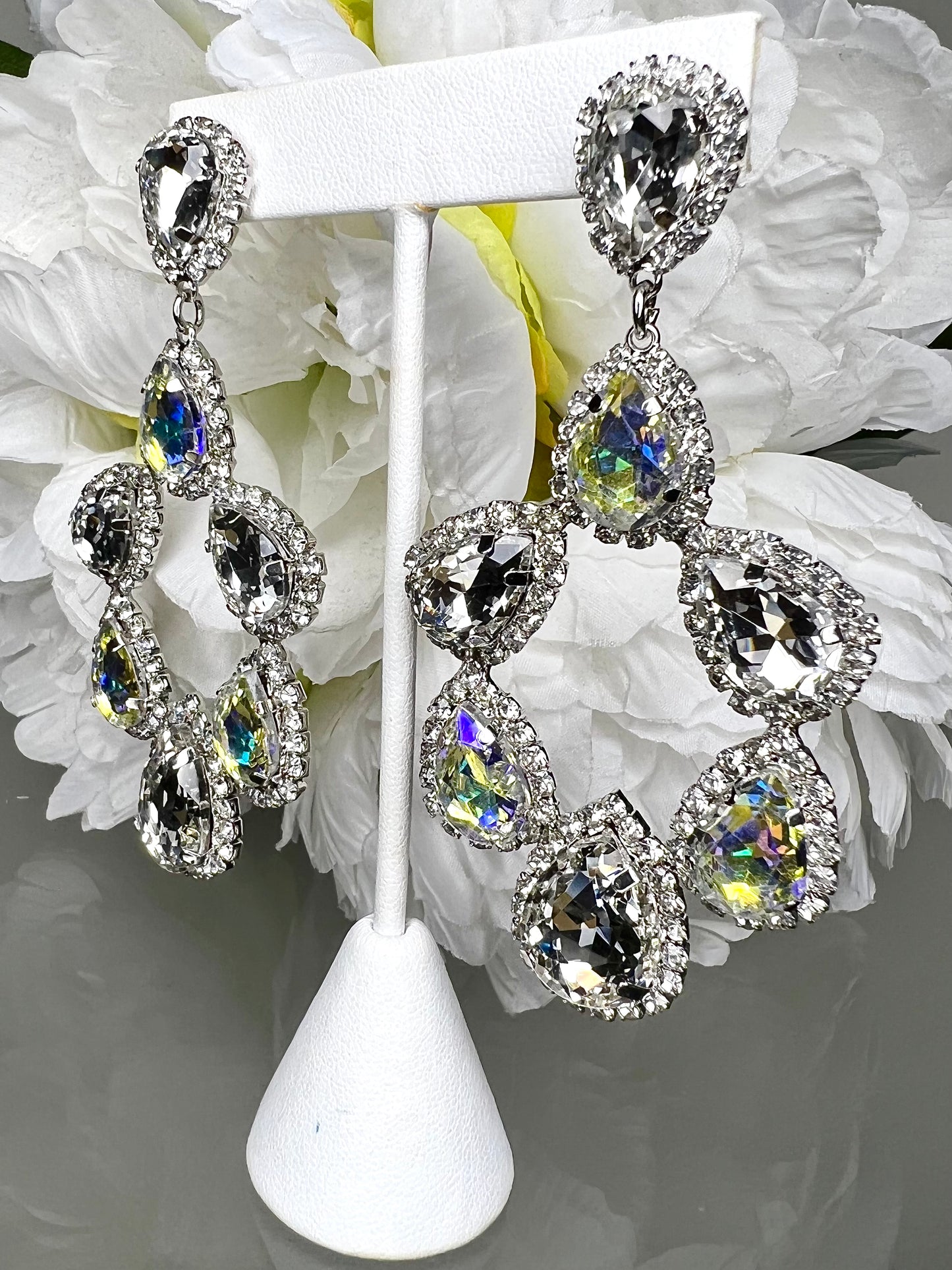 GLAMOUR THIS, GLAMOUR THAT EARRINGS - CRYSTAL